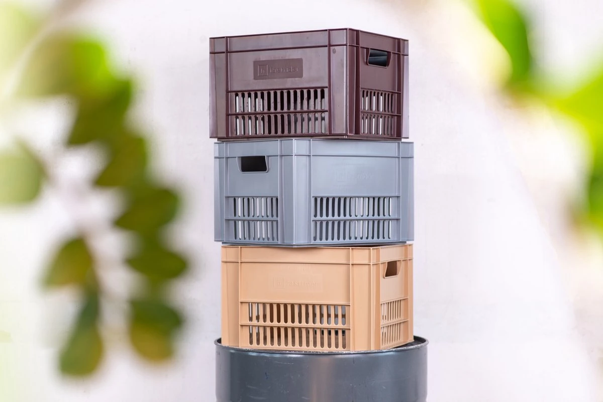 Fastrider Fietskrat Large - Beige - 34L 5 Fastrider Fietskrat Large - Beige - 34L - Afbeelding 5