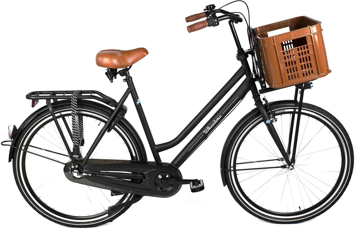 Wheelerz.nl Transportfiets 28 Inch 57 Cm Matzwart | Inclusief Krat 1 Wheelerz.nl Transportfiets 28 Inch 57 Cm Matzwart | Inclusief Krat