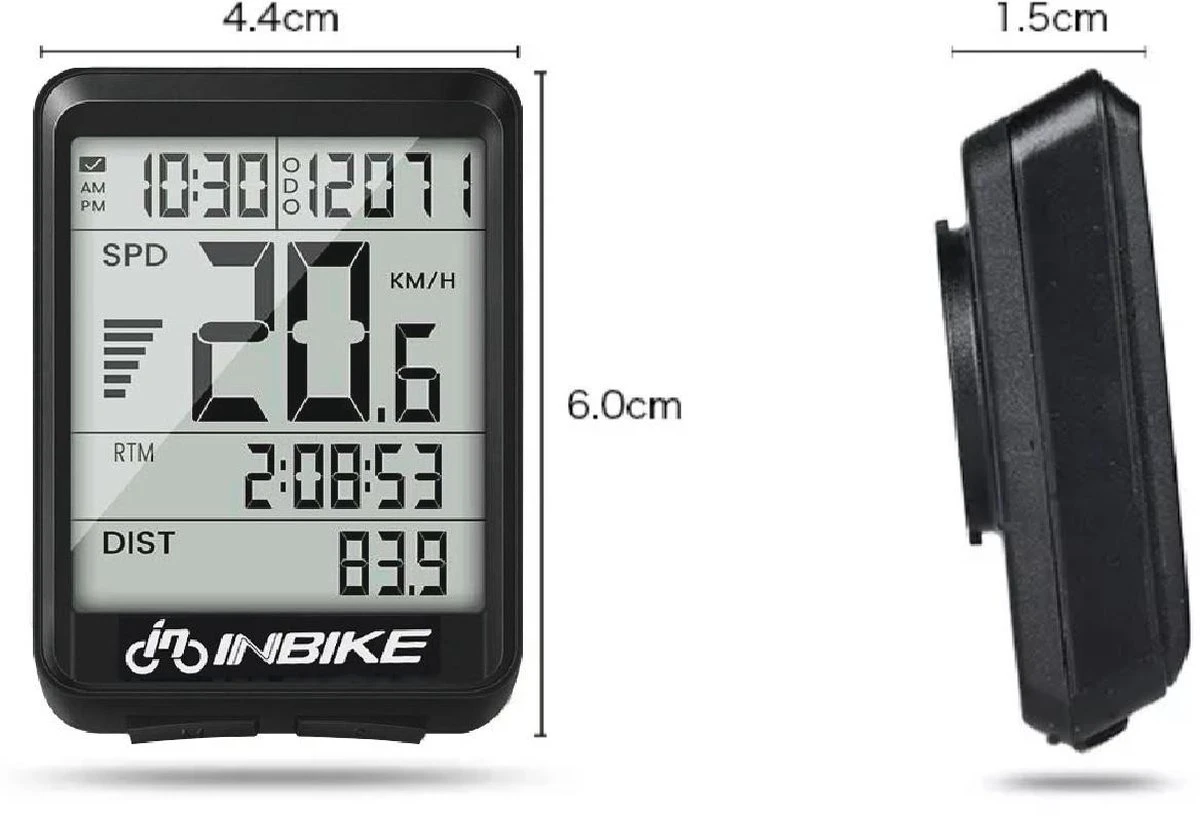 Amenzo© Fietscomputer Draadloos - Kilometerteller - NL Handleiding - Draadloze En Waterdichte Snelheidsmeter - Makkelijke Bevestiging - Fiets GPS - Zwart - Racefiets 7 Amenzo© Fietscomputer Draadloos - Kilometerteller - NL Handleiding - Draadloze En Waterdichte Snelheidsmeter - Makkelijke Bevestiging - Fiets GPS - Zwart - Racefiets - Afbeelding 7