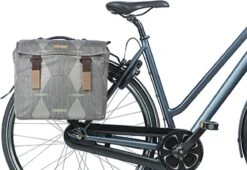 Basil Elegance Dubbele Fietstas MIK - 40-49 Liter - Chateau Taupe -Fietsen Kortingswinkel 1200x825