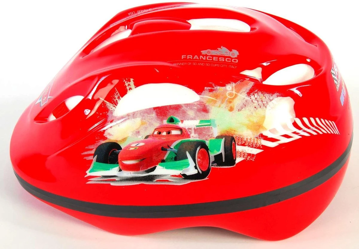 Mickey Mouse Disney Cars Fietshelm - Rood - 51-55 Cm 4 Mickey Mouse Disney Cars Fietshelm - Rood - 51-55 Cm - Afbeelding 4