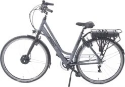 Amigo E-Vibe D1 - Elektrische Stadsfiets Voor Dames - Met 7 Versnellingen - Matgrijs -Fietsen Kortingswinkel 1200x836 5