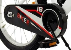 2Cycle Biker Kinderfiets - 18 Inch - Wit - Jongensfiets -Fietsen Kortingswinkel 1200x836 6