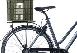 Basil Fietskrat L - Groot - 40 Liter - Groen -Fietsen Kortingswinkel 1200x840 1