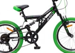 Amigo Fun Ride - Mountainbike 20 Inch - Voor Jongens En Meisjes - Met 7 Versnellingen - Zwart/Groen -Fietsen Kortingswinkel 1200x844 3