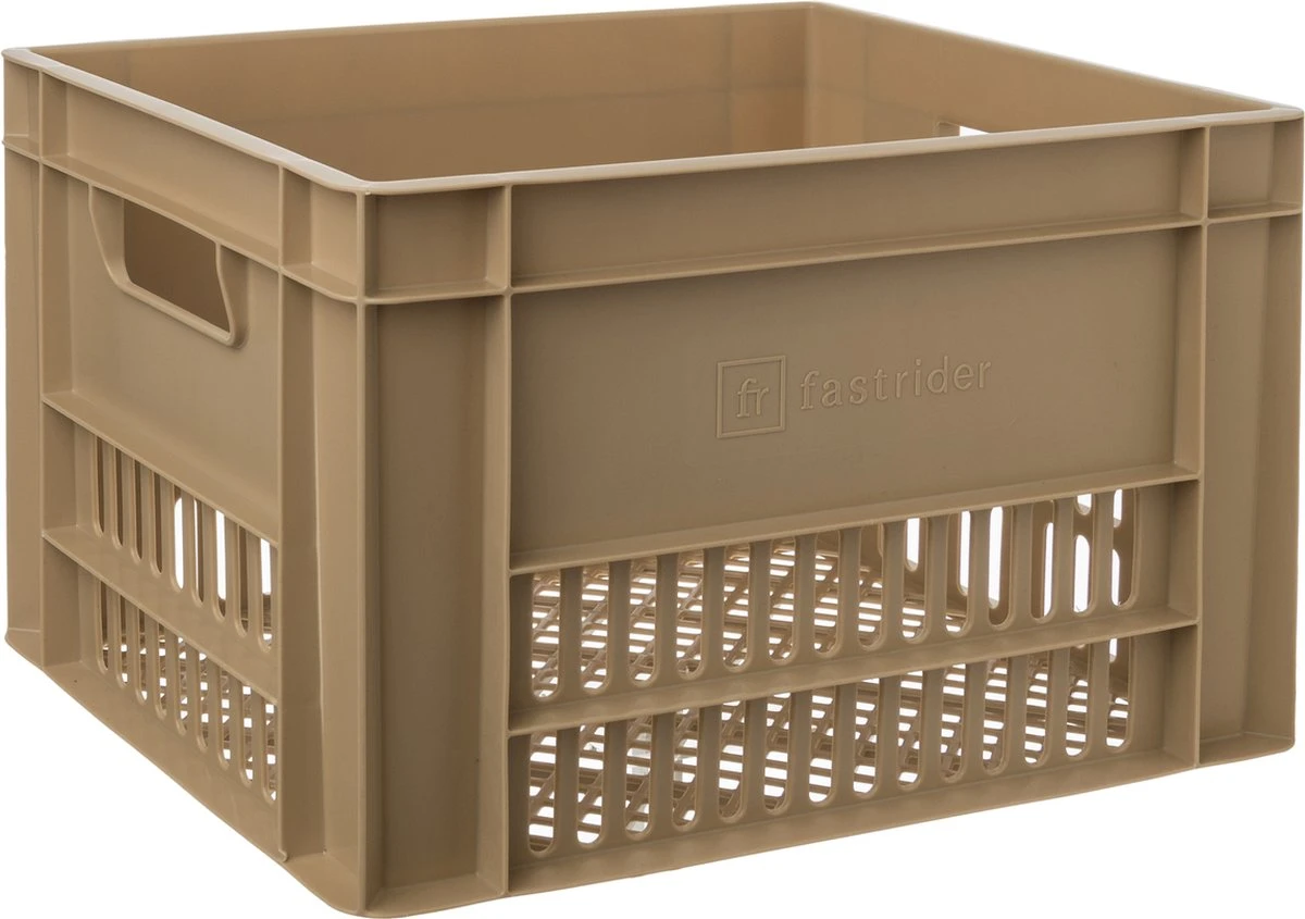 Fastrider Fietskrat Large - Beige - 34L 1 Fastrider Fietskrat Large - Beige - 34L