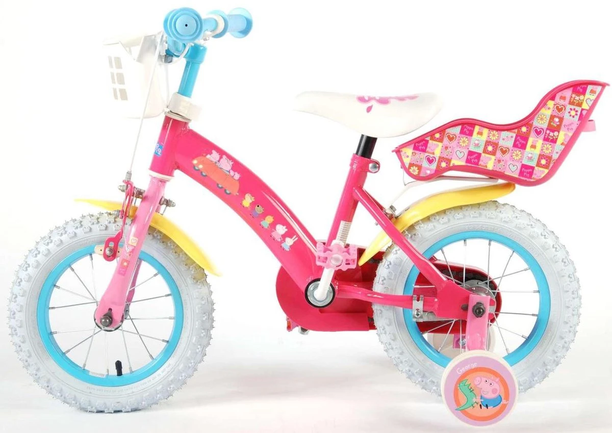 Volare Peppa Pig Kinderfiets - Meisjes - 12 Inch - Roze 17 Volare Peppa Pig Kinderfiets - Meisjes - 12 Inch - Roze - Afbeelding 17