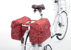 New Looxs Forest Joli Dubbele Fietstas - 37 Liter - Rood -Fietsen Kortingswinkel 1200x852 2