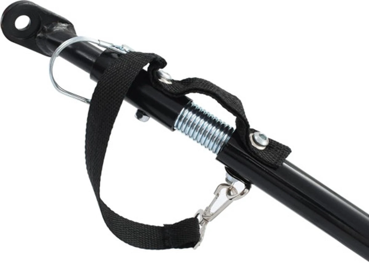 VidaXL Fietskar 130x73x48.5 Cm Staal Zwart 9 VidaXL Fietskar 130x73x48.5 Cm Staal Zwart - Afbeelding 9