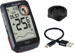 SIGMA SPORT ROX 4.0 GPS Fietscomputer Incl. Stuurhouder, Zwart -Fietsen Kortingswinkel 1200x858