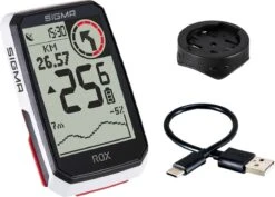SIGMA SPORT GPS Fietscomputer Sigma ROX 4.0 GPS Met Standaard Stuurhouder - Wit -Fietsen Kortingswinkel 1200x859