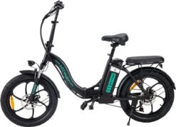 Hitway BK6 Elektrische Fiets | Opvouwbare E-bike | 20 Inch Fat Tire | 350W Motor | 10Ah | Zwart/Groen -Fietsen Kortingswinkel 1200x865 4