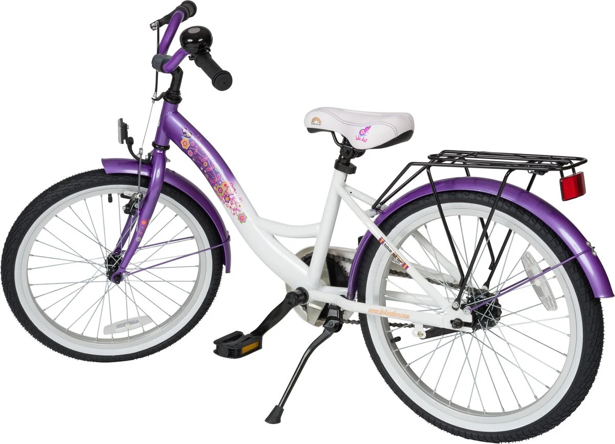 Bikestar 20 Inch Classic Kinderfiets, Lila / Wit 4 Bikestar 20 Inch Classic Kinderfiets, Lila / Wit - Afbeelding 4