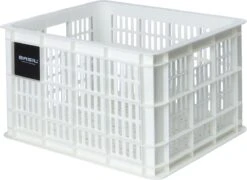 Basil Fietskrat M - Medium - 27 Liter - Wit -Fietsen Kortingswinkel 1200x873 2