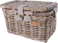 Basil Denton Fietsmand M - Voor - Rotan - Grijs - Medium -Fietsen Kortingswinkel 1200x889 2
