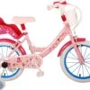 Volare Disney Princess Kinderfiets - Meisjes - 16 Inch - Roze Blauw - Twee Handremmen