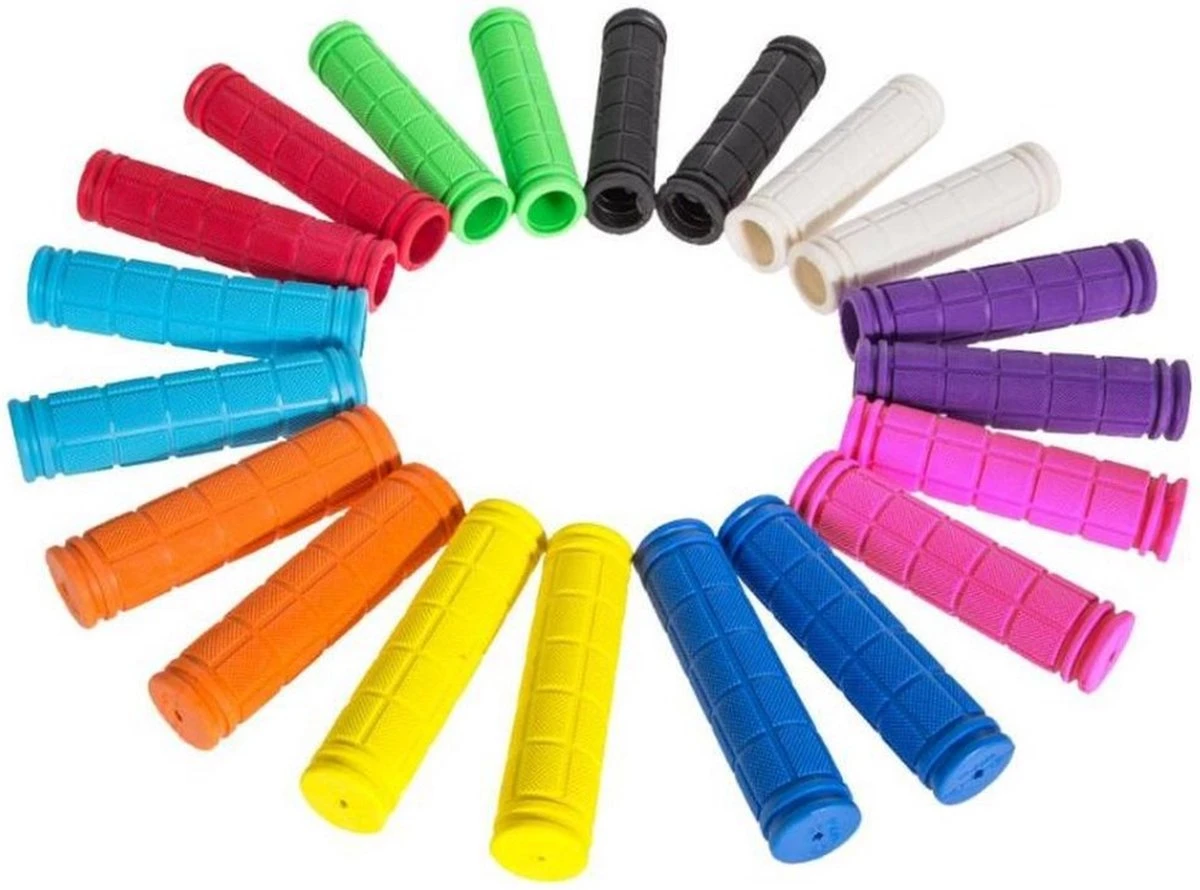 Finnacle - Fietshandvatten Stuur Grips Anti-Slip Fiets Handvat Bar Grips Rubber Licht Groen 3 Finnacle - Fietshandvatten Stuur Grips Anti-Slip Fiets Handvat Bar Grips Rubber Licht Groen - Afbeelding 3