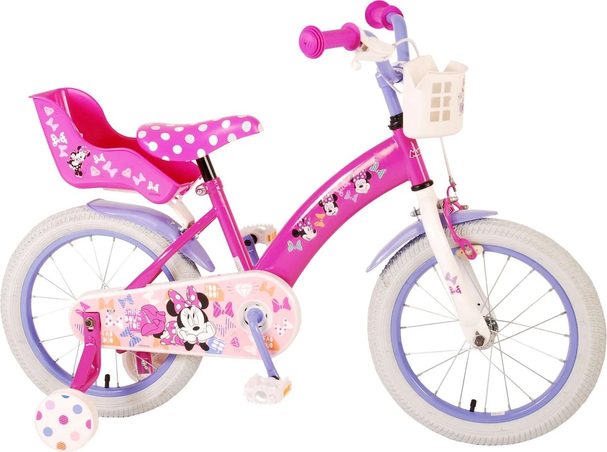 Disney Minnie Cutest Ever! Kinderfiets - Meisjes - 16 Inch - Roze 12 Disney Minnie Cutest Ever! Kinderfiets - Meisjes - 16 Inch - Roze - Afbeelding 12