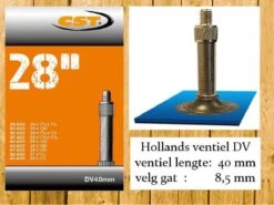 CST | Binnenband Fiets | Hollands Ventiel | 28 Inch | Normaal Ventiel | 40 Mm - 28 X 1 3/8 - 1 1/8 - 1 1/2 - 150 | 37-622 | -Fietsen Kortingswinkel 1200x899 20