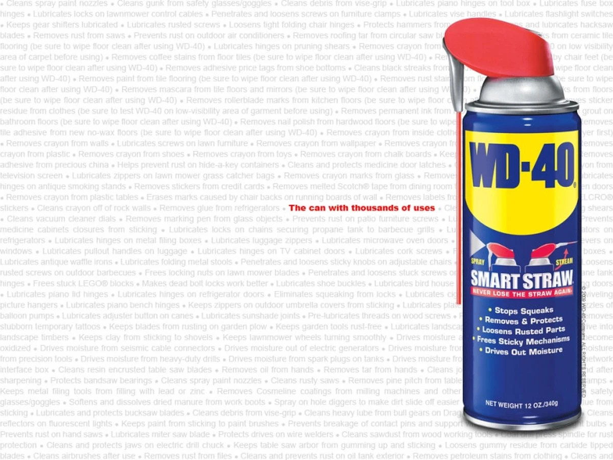 WD-40® Smart Straw® Multi-Use Product - 300ml - Multispray - Smeermiddel, Ontvetter En Anti-Corrosie 2 WD-40® Smart Straw® Multi-Use Product - 300ml - Multispray - Smeermiddel, Ontvetter En Anti-Corrosie - Afbeelding 2