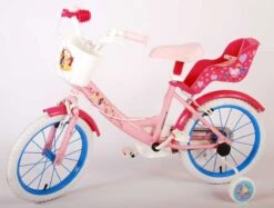 Volare Disney Princess Kinderfiets - Meisjes - 16 Inch - Roze Blauw - Twee Handremmen -Fietsen Kortingswinkel 1200x910 2