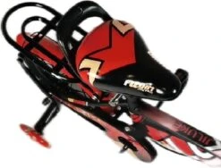 Kinderfiets - 12 Inch Kinderfiets -vanaf 2-4 Jaar Jongens En Meisjes Fietsen - Terugtrap -Rem -Stabilisatoren（2 Zijwieltjes）- Mandje - Achterbank - Rood -Fietsen Kortingswinkel 1200x913 4