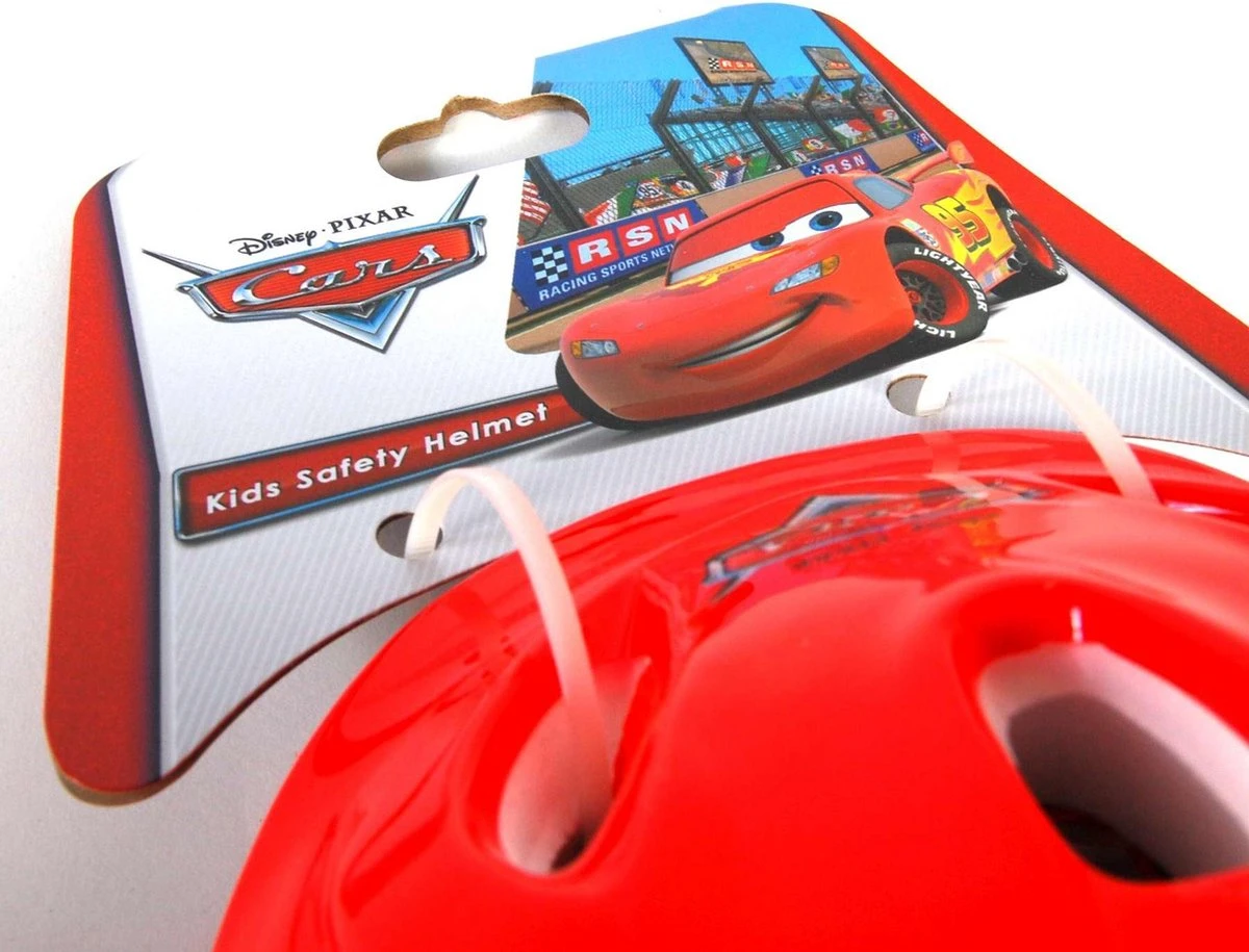 Mickey Mouse Disney Cars Fietshelm - Rood - 51-55 Cm 2 Mickey Mouse Disney Cars Fietshelm - Rood - 51-55 Cm - Afbeelding 2