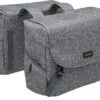 New Looxs Ivy Mondi Joy Dubbele Fietstas - 38 Liter - Grijs