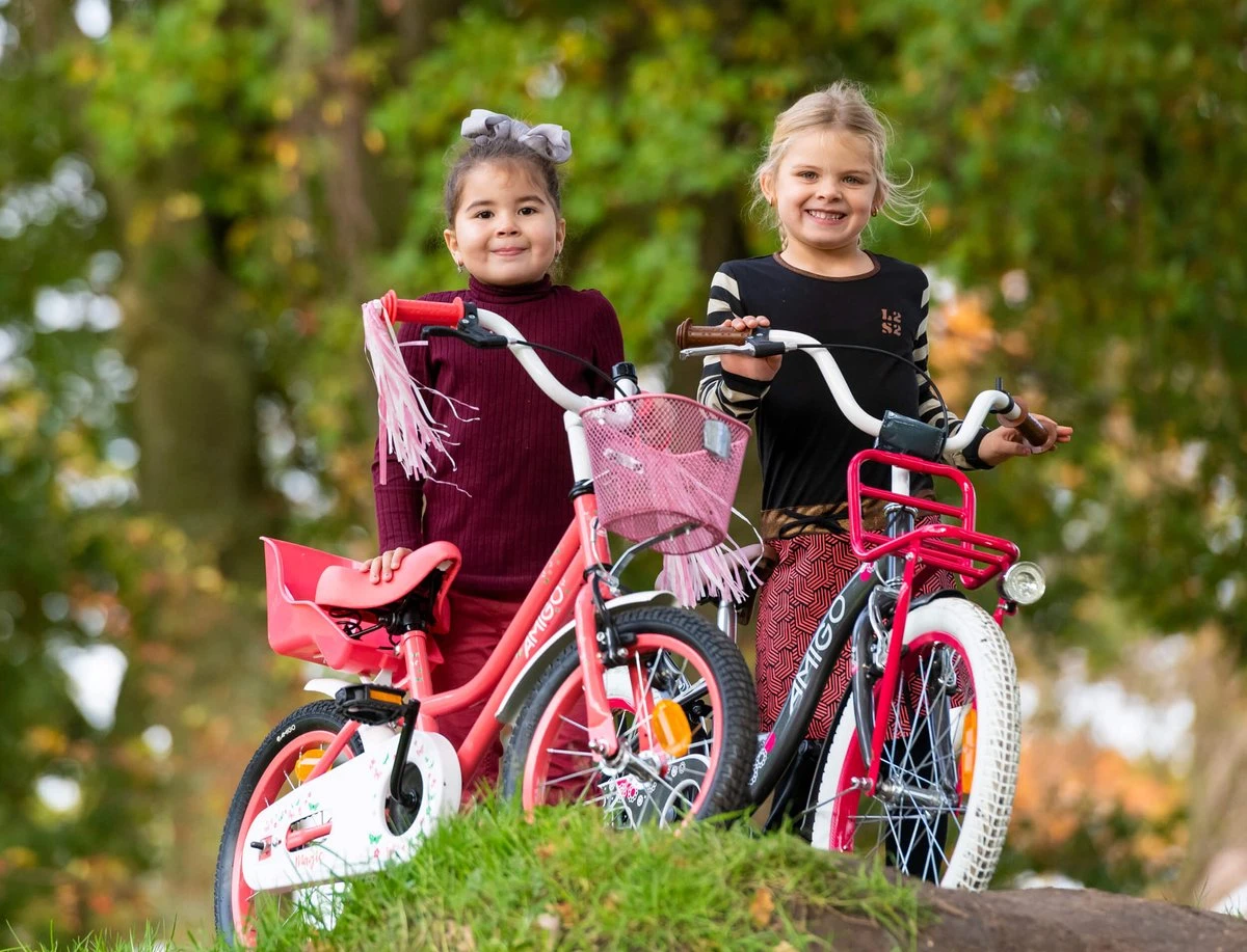 Amigo Magic Meisjesfiets - Kinderfiets 14 Inch - Wit 12 Amigo Magic Meisjesfiets - Kinderfiets 14 Inch - Wit - Afbeelding 12