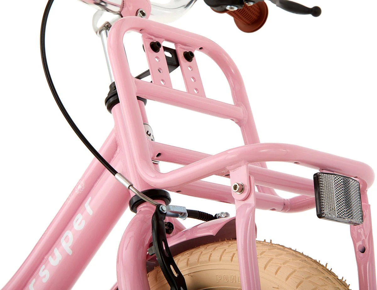 Supersuper Cooper - Kinderfiets - Meisjesfiets - 16 Inch - Roze 4 Supersuper Cooper - Kinderfiets - Meisjesfiets - 16 Inch - Roze - Afbeelding 4