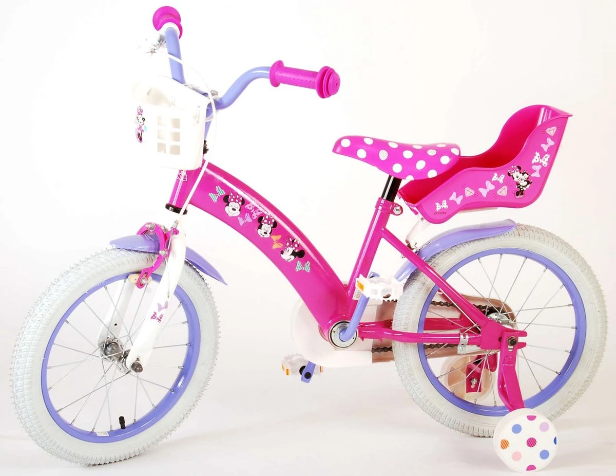 Disney Minnie Cutest Ever! Kinderfiets - Meisjes - 16 Inch - Roze 8 Disney Minnie Cutest Ever! Kinderfiets - Meisjes - 16 Inch - Roze - Afbeelding 8