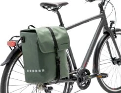 New Looxs Odense Single Enkele Fietstas - Afneembaar - 17,5 Liter - Groen -Fietsen Kortingswinkel 1200x927 1