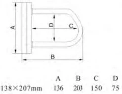 Maxx-Locks Huntly Beugelslot - Fietsslot ART 2 - 20cm - Zwart -Fietsen Kortingswinkel 1200x928 3