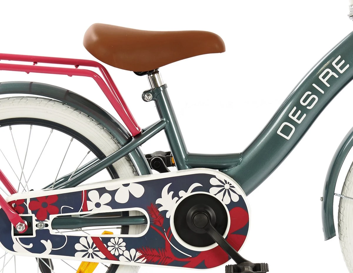 2Cycle Desire Kinderfiets - 18 Inch - Voordrager - Grijs - Meisjesfiets 3 2Cycle Desire Kinderfiets - 18 Inch - Voordrager - Grijs - Meisjesfiets - Afbeelding 3