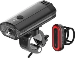1200 Lumen & 100 Lumen Pro Sport Lights Fietsverlichtingsset - LED Fietslampen USB Oplaadbaar