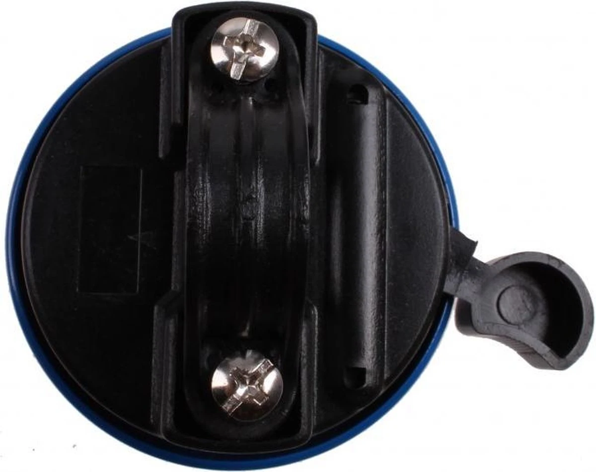 M-wave Fietsbel Voetbal 53 Mm Staal Blauw/zwart 3 M-wave Fietsbel Voetbal 53 Mm Staal Blauw/zwart - Afbeelding 3