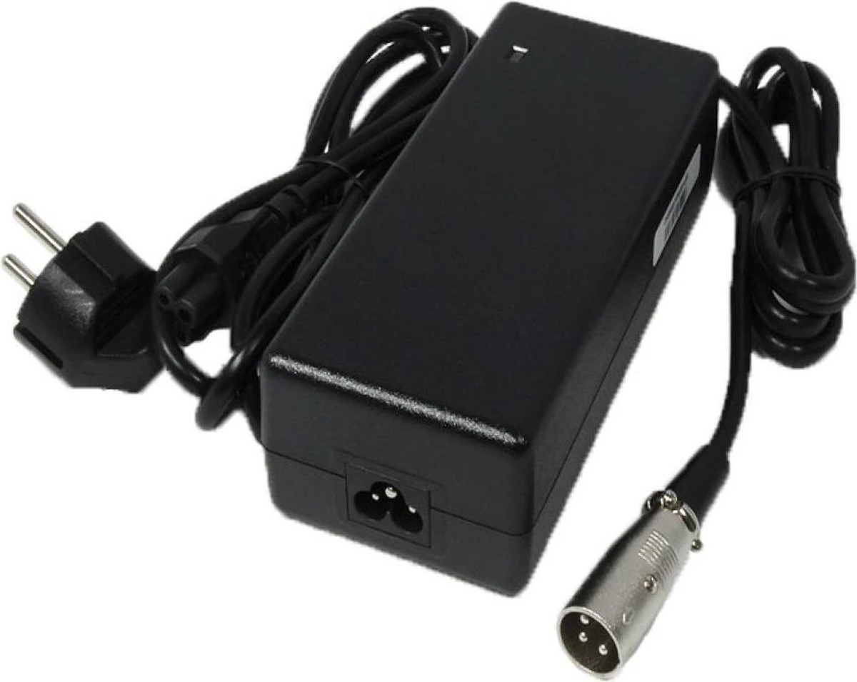 Universele Fietsaccu Lader - Elektrische Fietsoplader - 24V - 2A - Met XLR 3 Pins Stekker 3 Universele Fietsaccu Lader - Elektrische Fietsoplader - 24V - 2A - Met XLR 3 Pins Stekker - Afbeelding 3