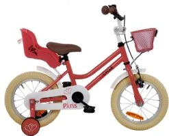 2Cycle Paris Meisjesfiets - 14 Inch - Roze-Wit - Met Poppenzitje - Meisjesfiets -Fietsen Kortingswinkel 1200x966 6