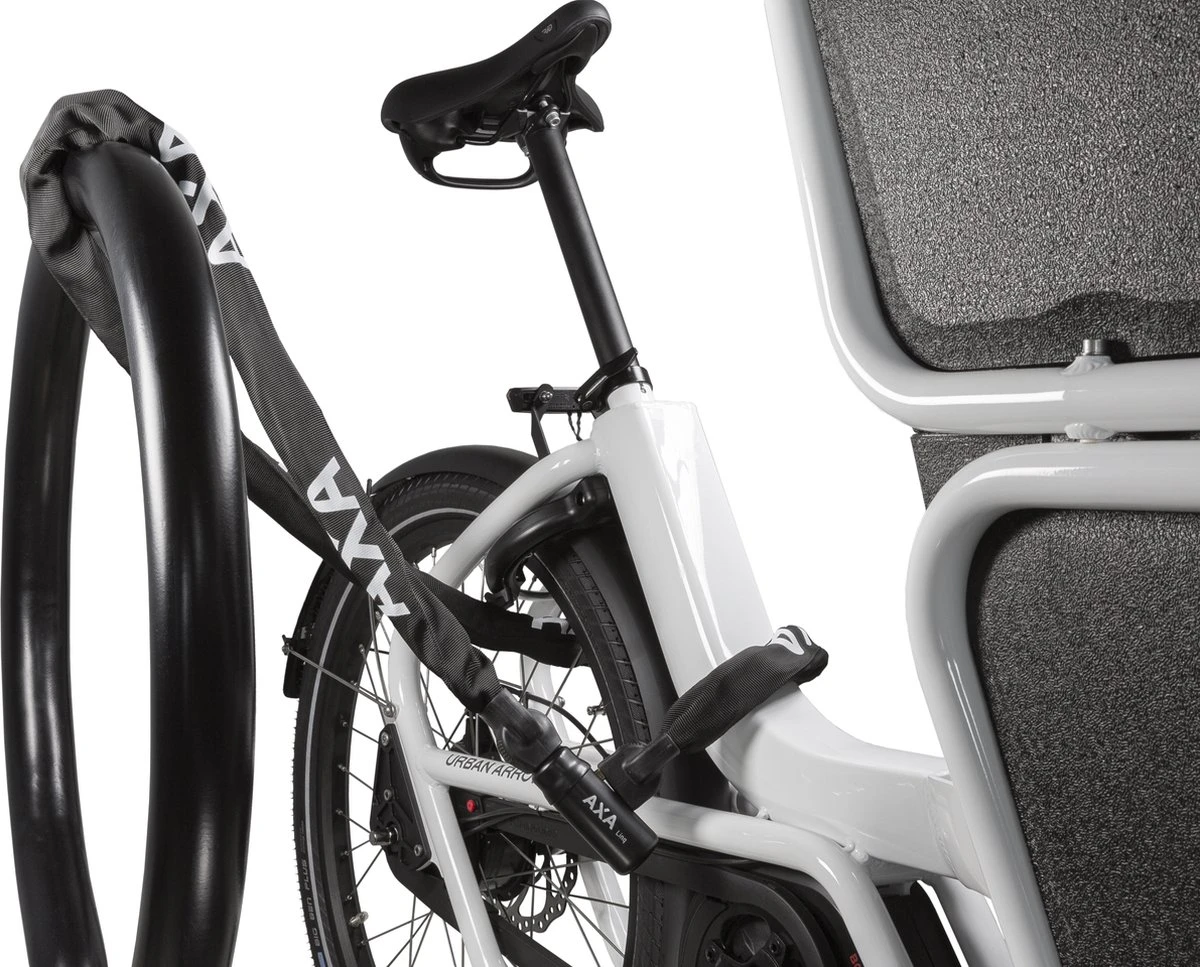 AXA Linq 180 Kettingslot - ART 2 Slot Voor Bakfietsen - Extra Dikke Schakels - 180 Cm – 9,5 Mm - Zwart 6 AXA Linq 180 Kettingslot - ART 2 Slot Voor Bakfietsen - Extra Dikke Schakels - 180 Cm – 9,5 Mm - Zwart - Afbeelding 6