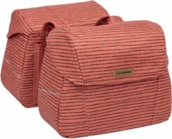 New Looxs Forest Joli Dubbele Fietstas - 37 Liter - Rood -Fietsen Kortingswinkel 1200x974