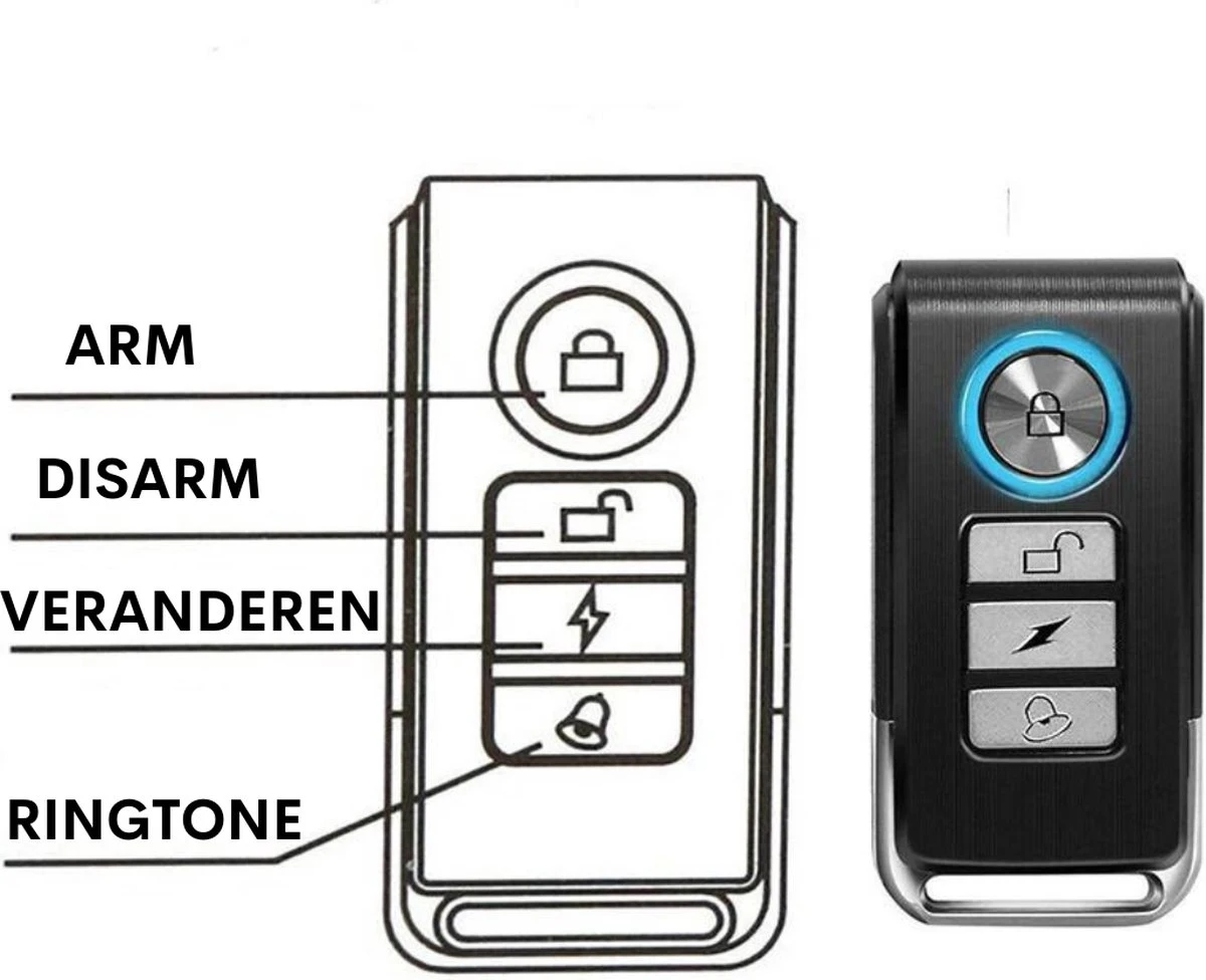 Onirique - Fiets Alarm Systemen - Fiets Alarm - Anti Diefstal - Met Afstandsbediening - Scooter Slot - Draadloos - USB-C Waterdicht - Motorfiets - Bike - Tracker - Anti-Theft - Vibratie - Scooter - Alarm Systeem - Fiets Alarm 10 Onirique - Fiets Alarm Systemen - Fiets Alarm - Anti Diefstal - Met Afstandsbediening - Scooter Slot - Draadloos - USB-C Waterdicht - Motorfiets - Bike - Tracker - Anti-Theft - Vibratie - Scooter - Alarm Systeem - Fiets Alarm - Afbeelding 10