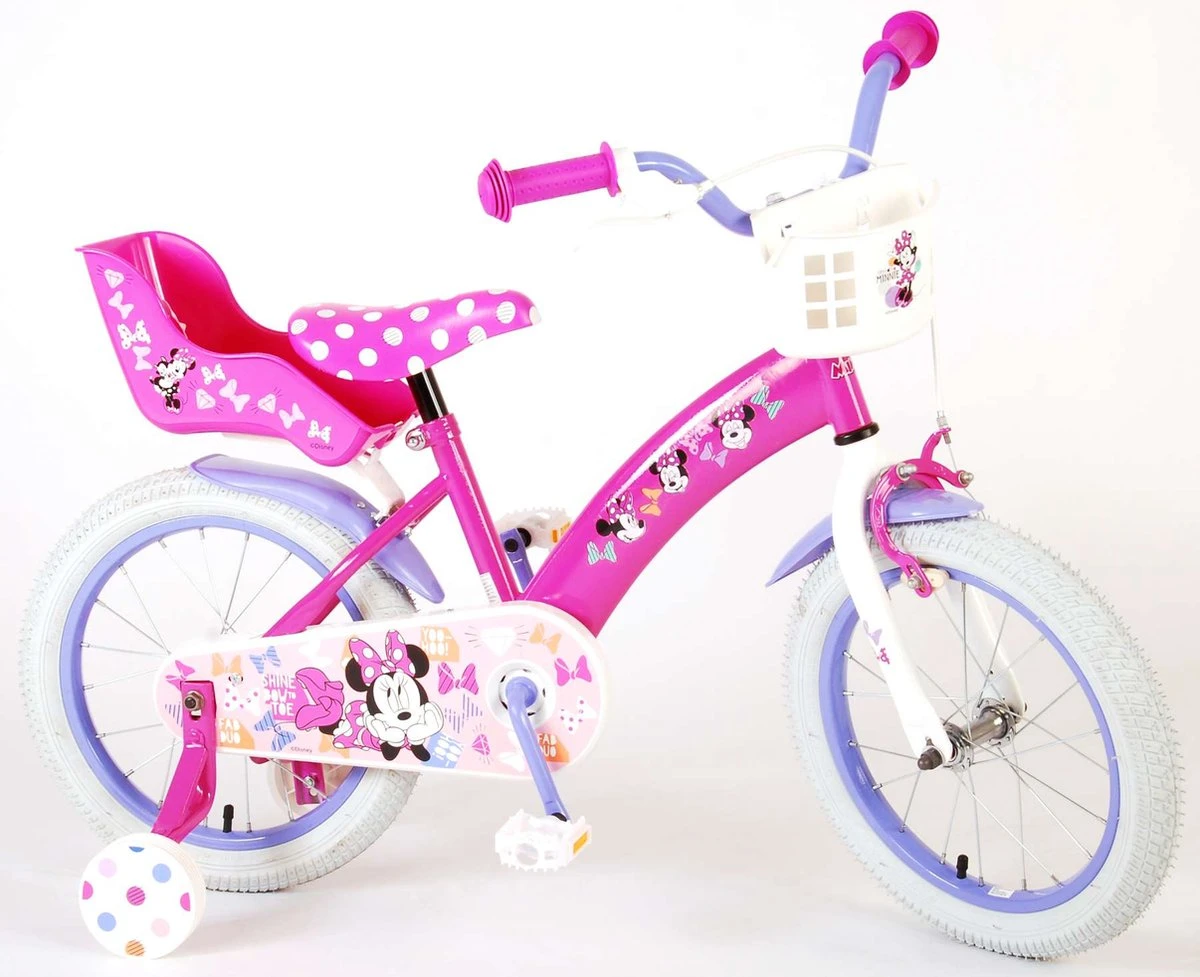 Disney Minnie Cutest Ever! Kinderfiets - Meisjes - 16 Inch - Roze 7 Disney Minnie Cutest Ever! Kinderfiets - Meisjes - 16 Inch - Roze - Afbeelding 7