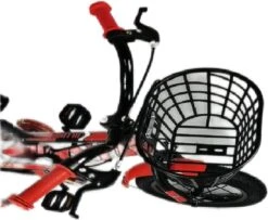 Kinderfiets - 12 Inch Kinderfiets -vanaf 2-4 Jaar Jongens En Meisjes Fietsen - Terugtrap -Rem -Stabilisatoren（2 Zijwieltjes）- Mandje - Achterbank - Rood -Fietsen Kortingswinkel 1200x988 7