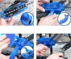 VITAMO Fietsketting Reiniger + 4 Borstels - Fiets Ketting Schoonmaken - Kettingbeschermer - Fietsgereedschap - Kettingborstel - Fietsversnelling Cleaner - Fietskettingreiniger - Schoonmaak Set - Gratis Handschoenen -Fietsen Kortingswinkel 1200x989