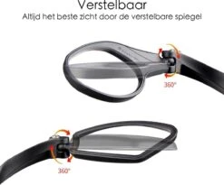 Merkloos Fietsspiegel Ebike Universeel - Zwart - Linker Spiegel - Verstelbaar - Universele Fietsspiegel - Fietsspiegel Op Stuur - Links - Fietsspiegel Achteruitkijk Spiegel - Fietsspiegels Electrische Fiets -Fietsen Kortingswinkel 1200x995 2