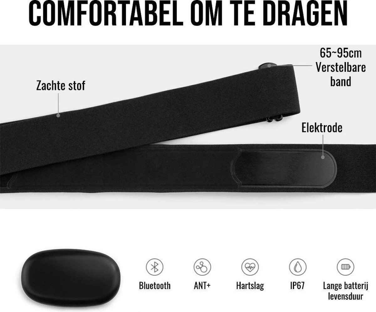 LHP BC200 Fietscomputer Draadloos 3-in-1 Bundel - Hartslagmeter Borstband - Cadanssensor - Kilometerteller GPS - 80+ Functies - 2.4 Inch LCD Scherm - Bluetooth & ANT+ 7 LHP BC200 Fietscomputer Draadloos 3-in-1 Bundel - Hartslagmeter Borstband - Cadanssensor - Kilometerteller GPS - 80+ Functies - 2.4 Inch LCD Scherm - Bluetooth & ANT+ - Afbeelding 7