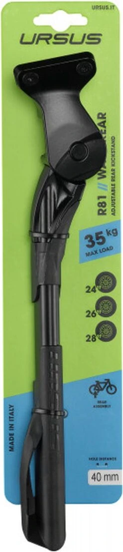 Achterstandaard Ursus Wave Met 40 Mm Plaat - Zwart 11 Achterstandaard Ursus Wave Met 40 Mm Plaat - Zwart -Fietsen Kortingswinkel 269x1200