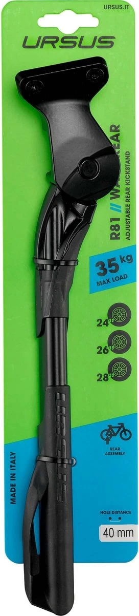 Achterstandaard Ursus Wave Met 40 Mm Plaat - Zwart 1 Achterstandaard Ursus Wave Met 40 Mm Plaat - Zwart