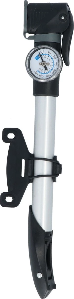 Dresco Mini Pomp Met Manometer 29,6cm - Fietspomp 1 Dresco Mini Pomp Met Manometer 29,6cm - Fietspomp