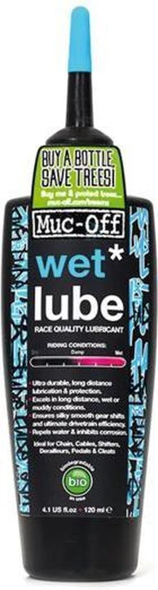 Muc-Off Kettingolie - Wet Lube - 120 Ml 1 Muc-Off Kettingolie - Wet Lube - 120 Ml